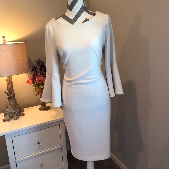 Calvin Klein Dresses & Skirts - Calvin Klein midi dress with bell sleeves